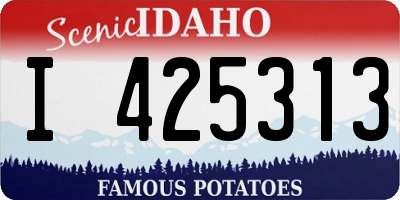 ID license plate I425313