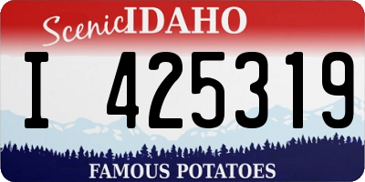 ID license plate I425319