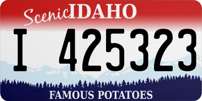 ID license plate I425323