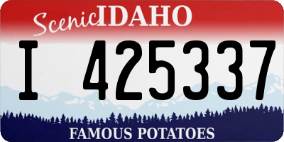 ID license plate I425337