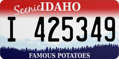 ID license plate I425349