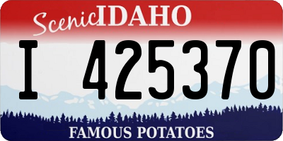 ID license plate I425370