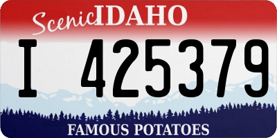 ID license plate I425379