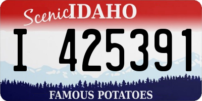 ID license plate I425391
