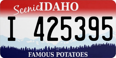 ID license plate I425395