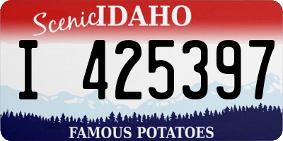 ID license plate I425397