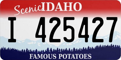ID license plate I425427