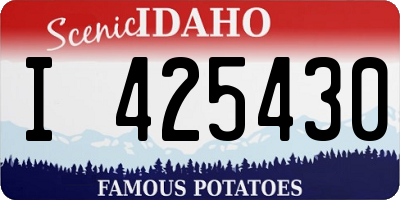 ID license plate I425430