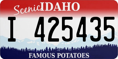 ID license plate I425435