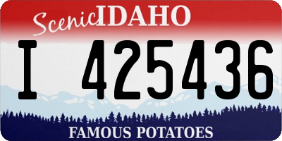 ID license plate I425436