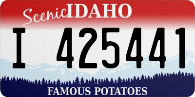 ID license plate I425441