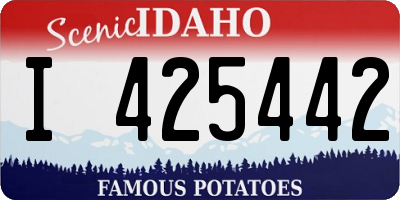 ID license plate I425442