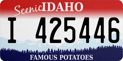 ID license plate I425446