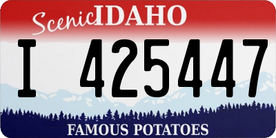 ID license plate I425447