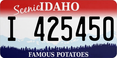 ID license plate I425450