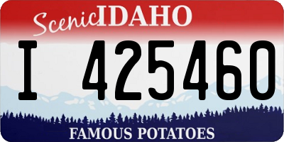 ID license plate I425460