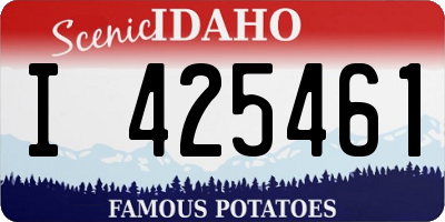 ID license plate I425461