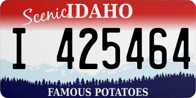 ID license plate I425464