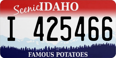 ID license plate I425466