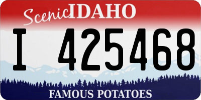 ID license plate I425468