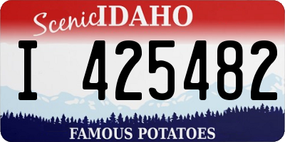 ID license plate I425482
