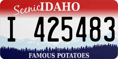 ID license plate I425483