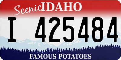 ID license plate I425484