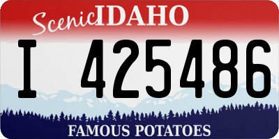 ID license plate I425486