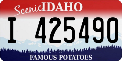 ID license plate I425490