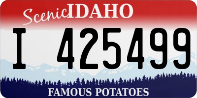 ID license plate I425499