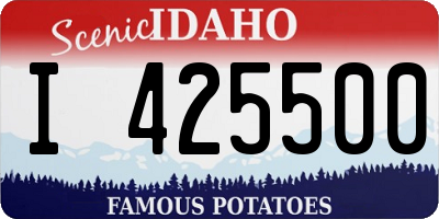 ID license plate I425500
