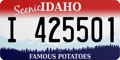 ID license plate I425501
