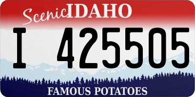 ID license plate I425505