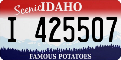 ID license plate I425507