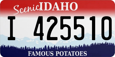 ID license plate I425510
