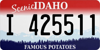 ID license plate I425511