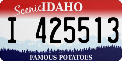 ID license plate I425513