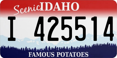 ID license plate I425514