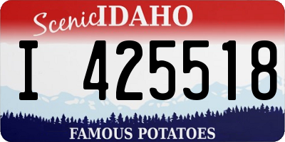 ID license plate I425518
