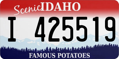 ID license plate I425519