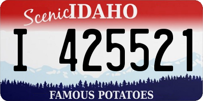 ID license plate I425521