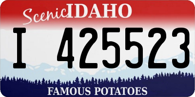 ID license plate I425523
