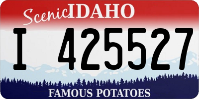ID license plate I425527