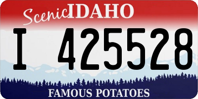 ID license plate I425528
