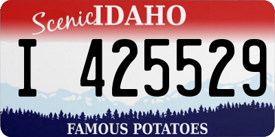 ID license plate I425529
