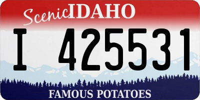 ID license plate I425531