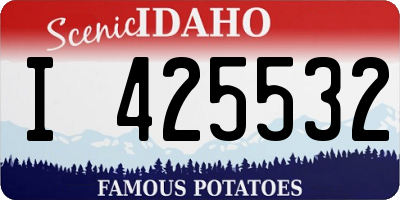 ID license plate I425532