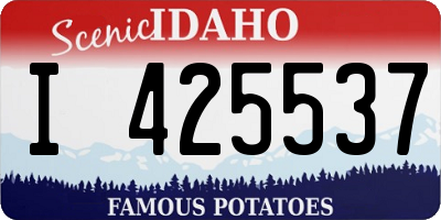 ID license plate I425537