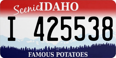 ID license plate I425538