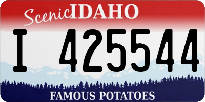 ID license plate I425544